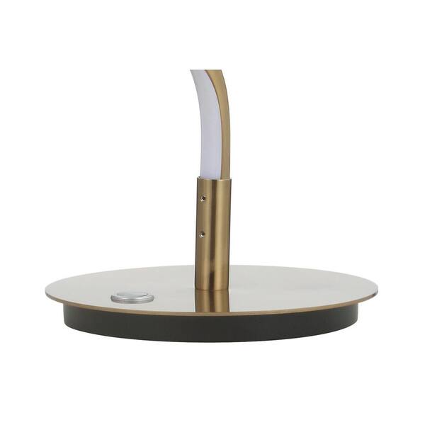 Scribble 19.75 in. Gold Modern Dimmable Metal Integrated LED Table Lamp