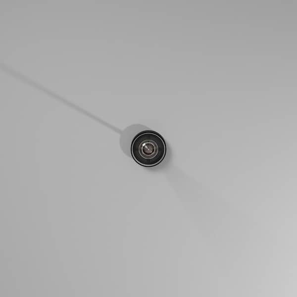 Jedrek 60-Watt 1-Light Black Mini-Pendant with Clear Glass Shade