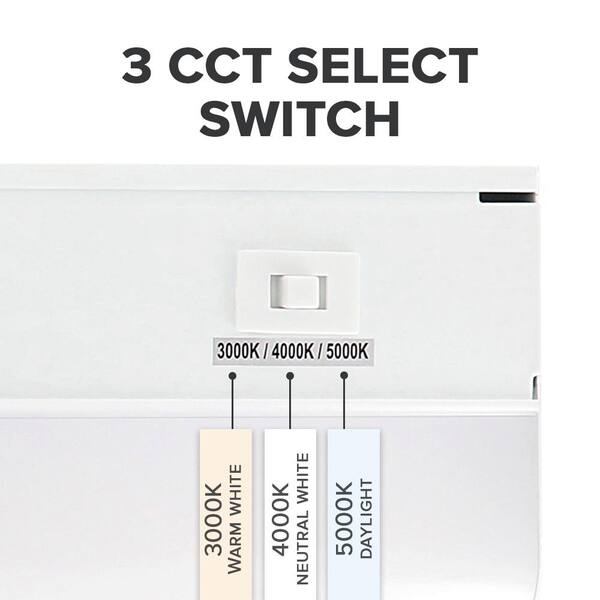 18 in. 9-Watt Hardwire LED Undercabinet Light 3CCT