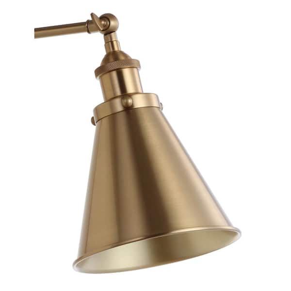 Rover 7 in. Adjustable Arm Metal Brass LED Wall Sconce