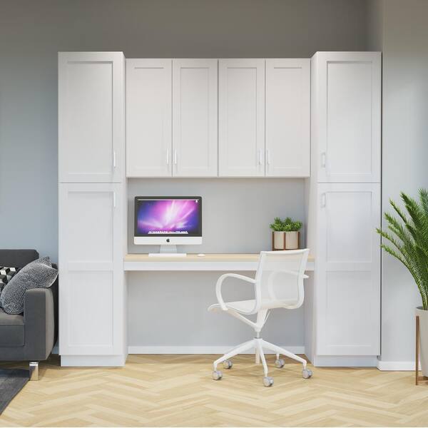 Westfield Feather White Shaker Stock Assembled Base Kitchen Cabinet (24 in. W x 23.75 in. D x 35 in. H)