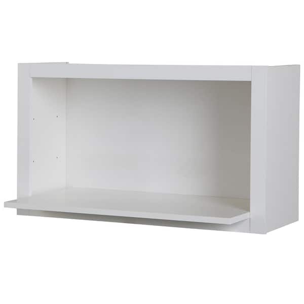 Cambridge White Shaker Assembled Flex Wall Cabinet with Shelves and Dividers (30 in. W x 12.5 in. D x 18 in. H)