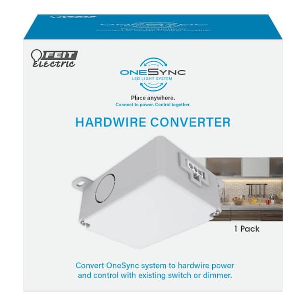White Onesync Under Cabinet Hardwire Converter Junction Box (12-Pack)