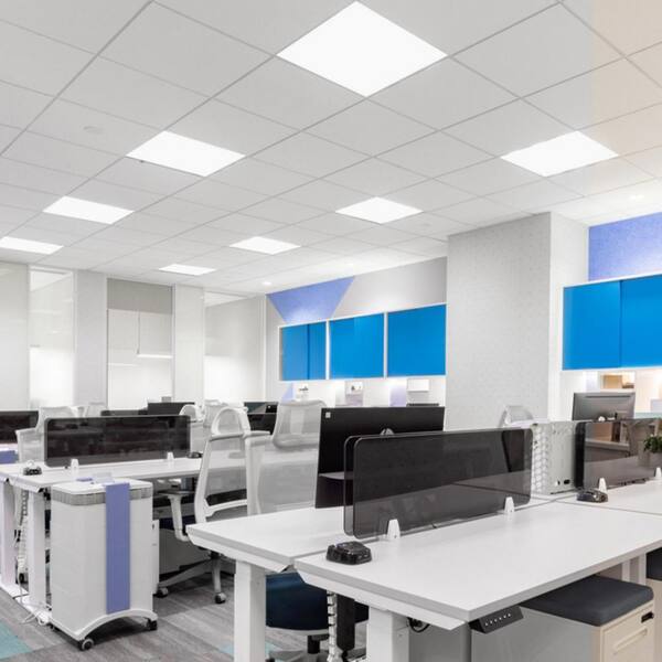 2 ft. x 2 ft. 3750 Lumens PMMA Lens Integrated LED Panel Light, 5000K (4-Pack)