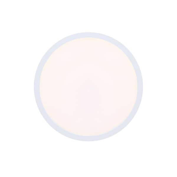 9 in. White LED Flush Mount