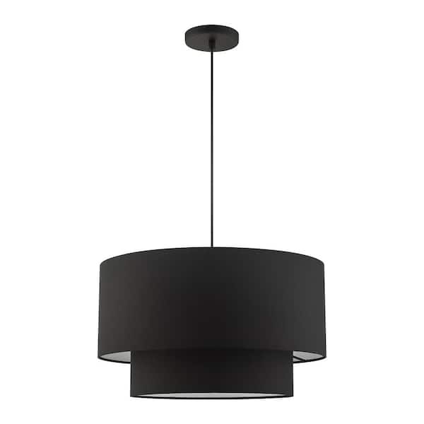 Hillcott 3 Light Black Pendant