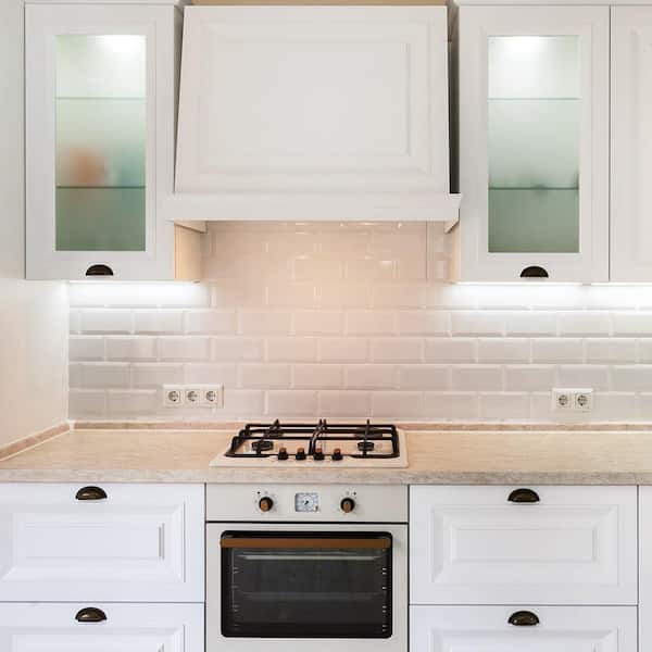 16.5 in. Battery Operated LED White Rechargeable 4000K Cool White Under Cabinet Light (12-Pack)