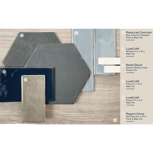 LuxeCraft Whimsy 3 in. x 12 in. Glazed Ceramic Wall Tile (12 sq. ft./Case)