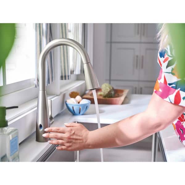 Haelyn Touchless Single-Handle Pull-Down Sprayer Kitchen Faucet with MotionSense Wave in Spot Resist Stainless Steel