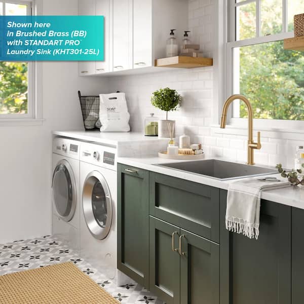 Oletto Single-Handle Pull-Down Sprayer Kitchen Faucet in Spot Free Stainless Steel