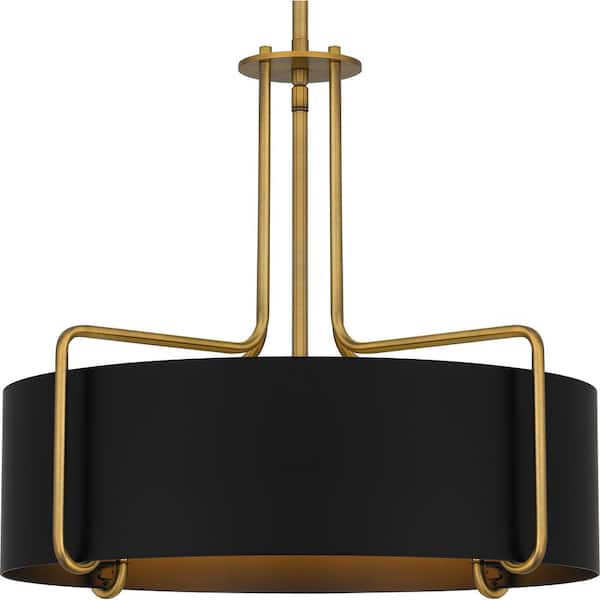 Hanley 4-Light Aged Brass Standard Pendant