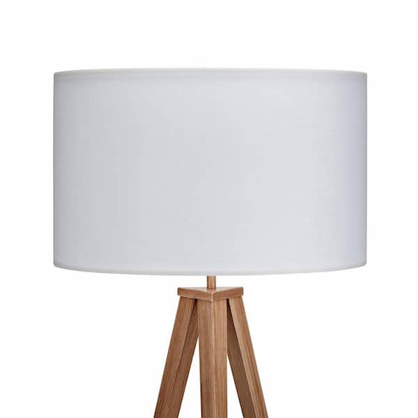 Romanza Tripod Floor Lamp with White Shade