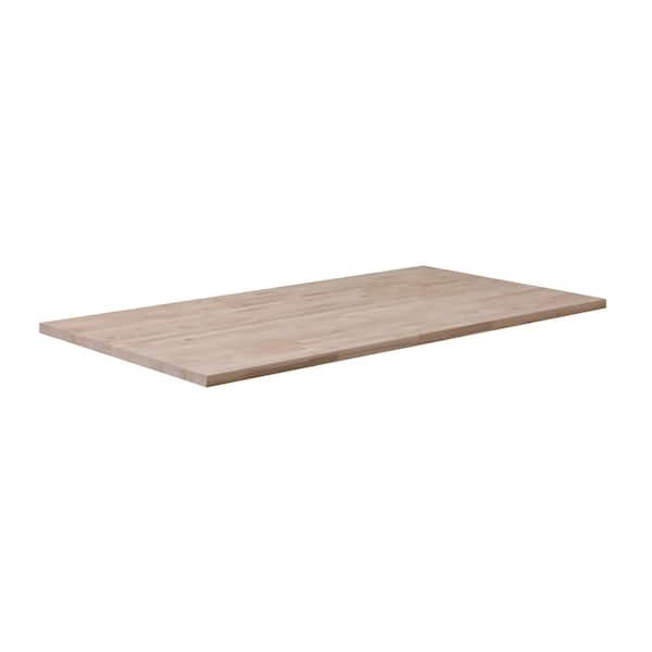 4 ft. L x 25 in. D Unfinished Birch Butcher Block Countertop in With Standard Edge