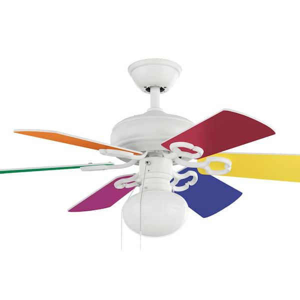 Minuet 36 in. White Ceiling Fan with Light Kit