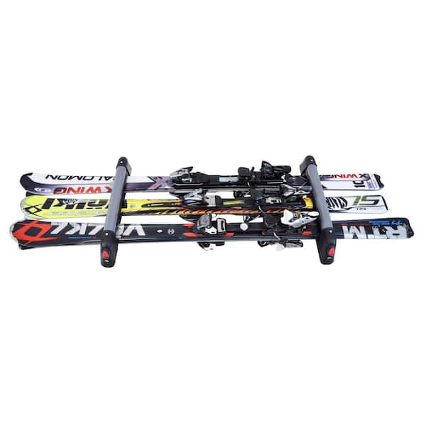 LiftLine Compact Ski Carrier 3-sets of Skis or 2-Snowboard Capacity for Roof Rack