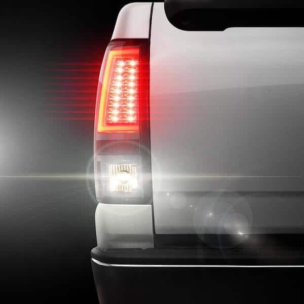 Chevy Silverado 1500/2500 03-06 and 2007 Silverado Classic ( Doesn't fit Stepside ) Version 2 LED Tail Lights - Smoke