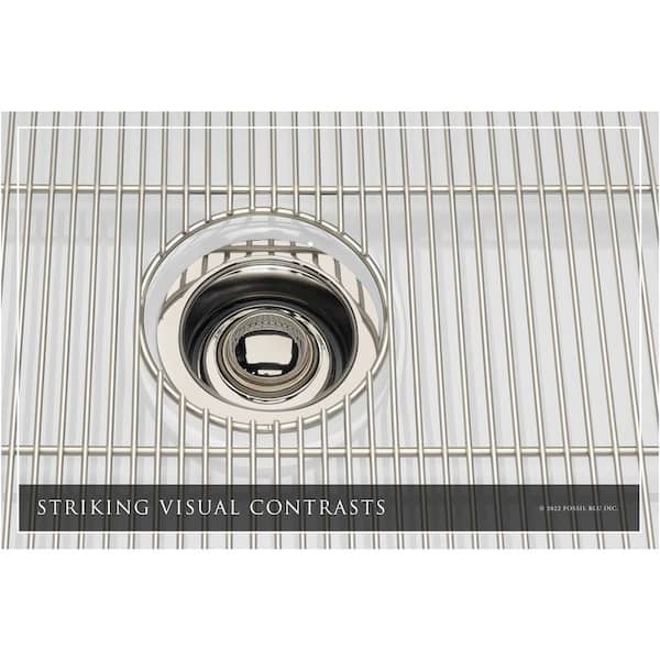 Luxury White Solid Fireclay 33 in. Single Bowl Farmhouse Apron Kitchen Sink with Polished Nickel Accs and Flat Front