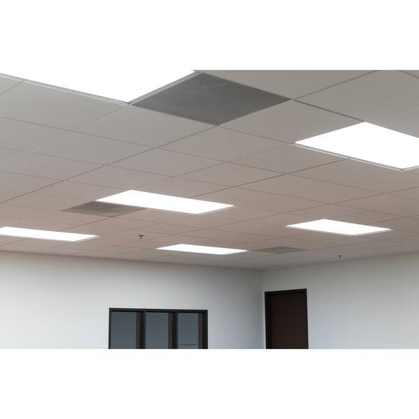 E2BPL 2 ft. x 4 ft. 5000 Lumens Integrated LED Panel Light, 4000K Cool -Watthite Dimmable 40-Watt Flat Panel (2-Pack)