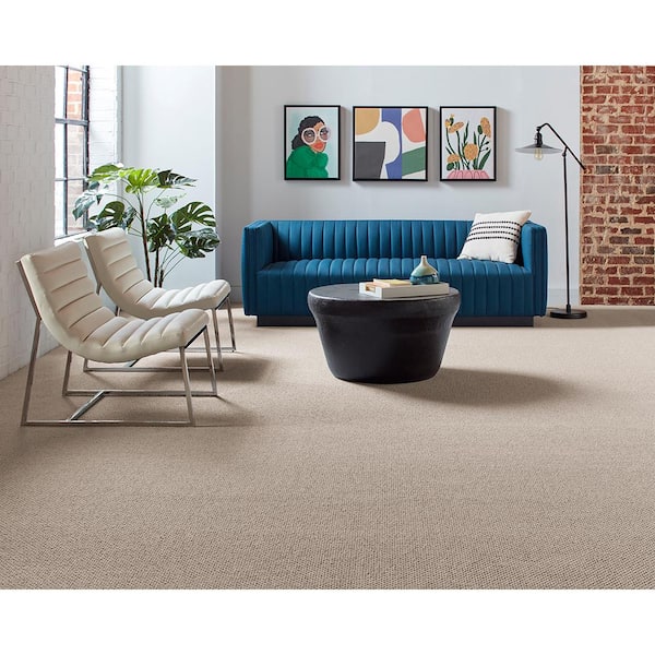 Cliffmont  - Arctic Dawn - Beige 39 oz. Triexta Pattern Installed Carpet