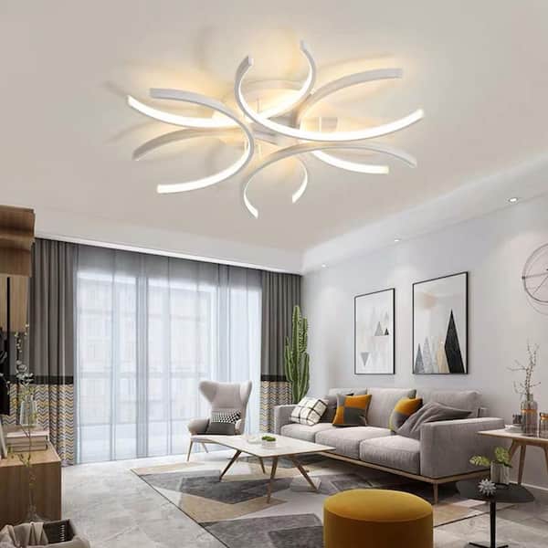23.6 in. Modern Flowers Design Integrated LED Flush Mount Ceiling Light
