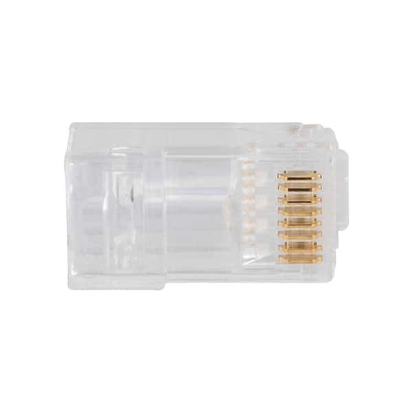 Pass-Thru Modular Data Plugs, RJ-45-CAT6A, UTP, (50-Pack)