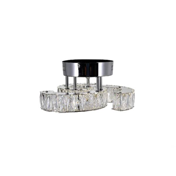 Vienna LED Flush Mount With Chrome Finish