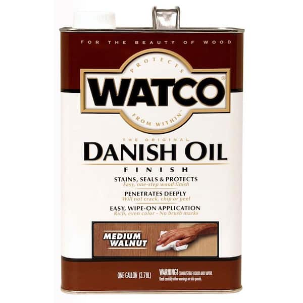 1 Gallon Danish Oil in Medium Walnut (2 Pack)