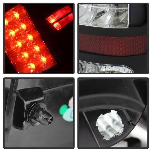 Dodge Ram 1500 13-18 / Ram 2500/3500 13-18 LED Tail Lights -( Not Compatible With Incandescent Model ) - Black