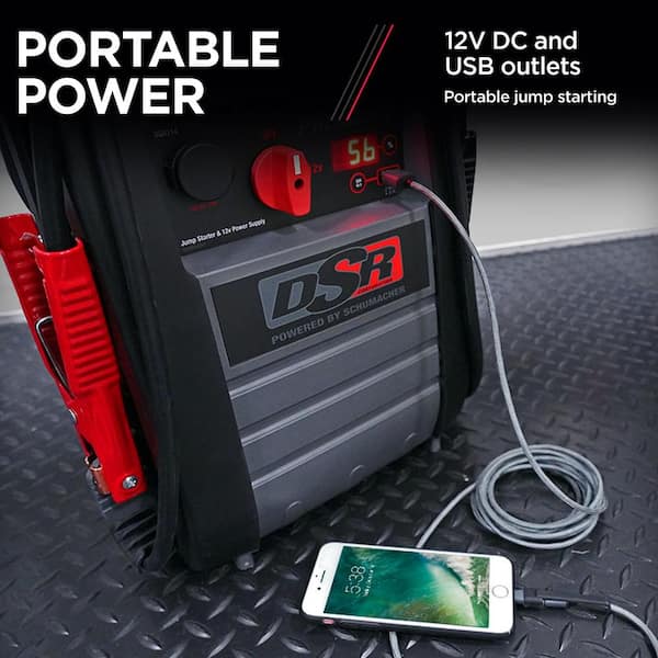 DSR ProSeries Automotive 12-Volt 2200 Peak Amp/525 Cranking Amp Jump Starter and Portable Power Station