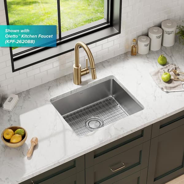 Dex 21 in. Undermount 16-Gauge Stainless Steel Single Bowl Kitchen Sink