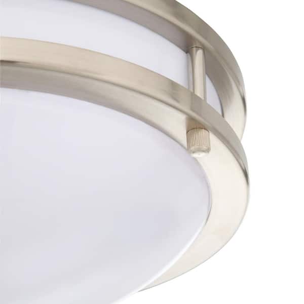 JR Brushed Nickel Indoor LED Flush Mount