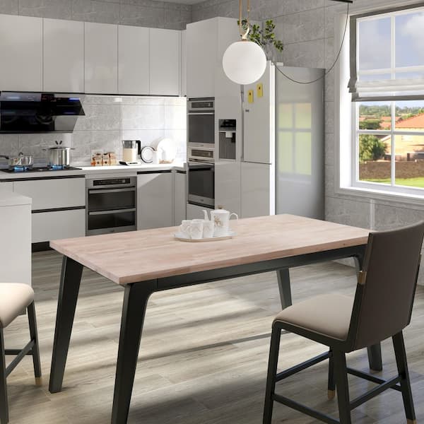 10 ft. L x 25 in. D Unfinished Birch Butcher Block Countertop in With Standard Edge