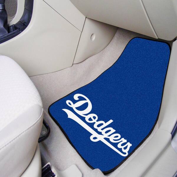 Los Angeles Dodgers 17 in. x 27 in. 2-Piece Front Nylon Carpet Car Floor Mat Set