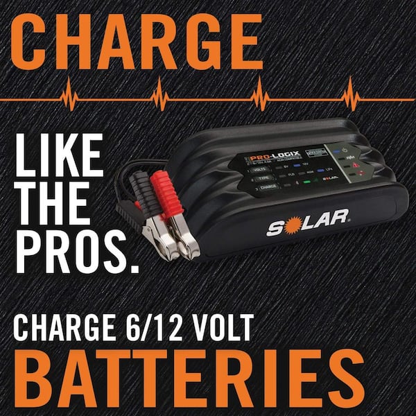 6/12-Volt 4 Amp Intelligent Battery Charger, Battery Maintainer with Power Recovery Mode