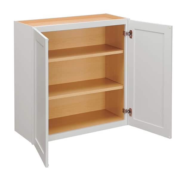 Westfield Feather White Assembled Wall Kitchen Cabinet (30 in. W x 12 in. D x 30 in. H)