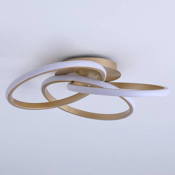 20.47 in. 1-Light Modern Linear Integrated LED Flush Mount Ceiling Lighting Fixtures