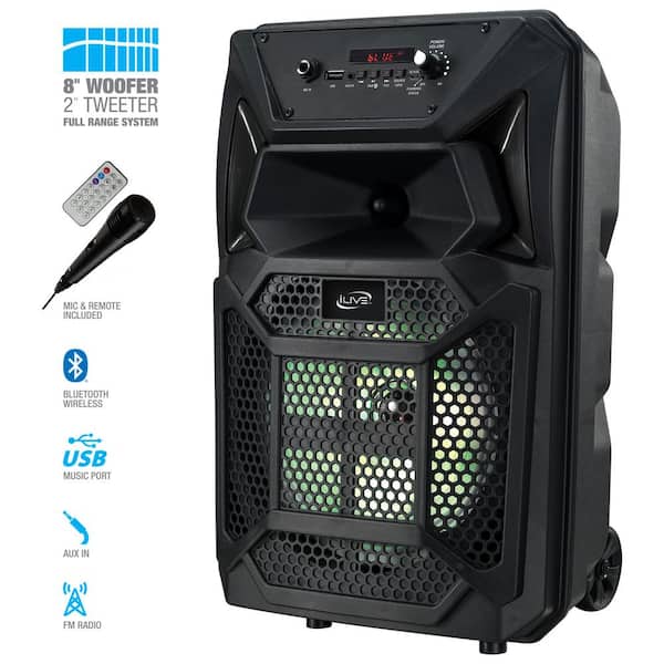 Wireless Jobsite Tailgate Speaker with Bluetooth and Remote