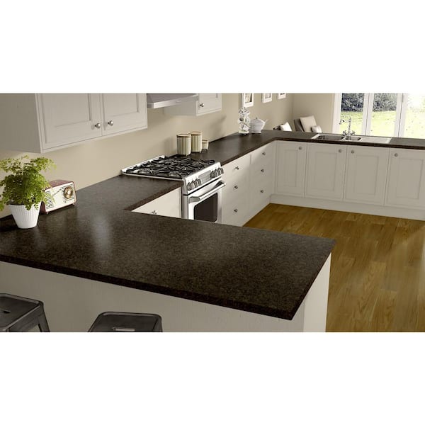 4 ft. x 8 ft. Laminate Sheet in RE-COVER Milano Brown with Premium Quarry Finish