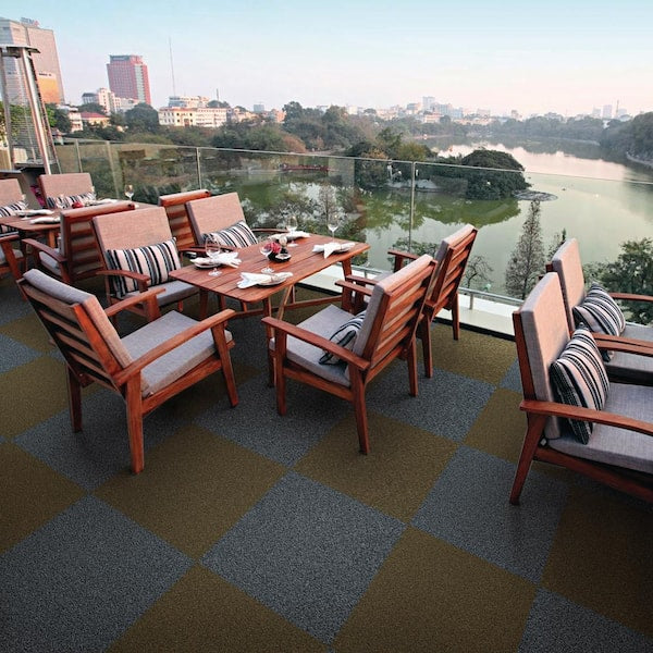 Grizzly Hobnail Gray Commercial 24 in. x 24 Peel and Stick Carpet Tile (10 Tiles/Case) 40 sq. ft.