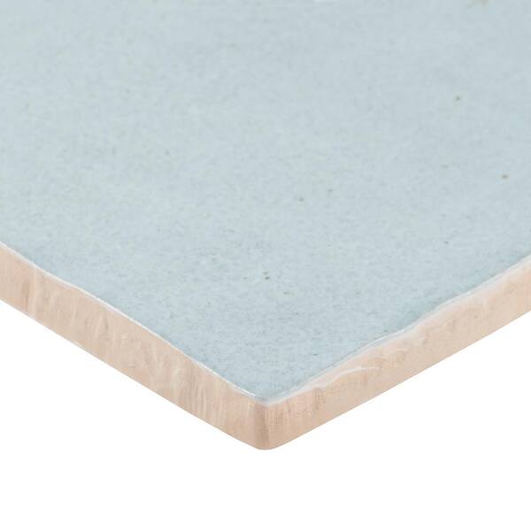 Kingston Sky Blue 3 in. x 8 in. Glazed Ceramic Wall Tile (5.38 sq. ft./case)
