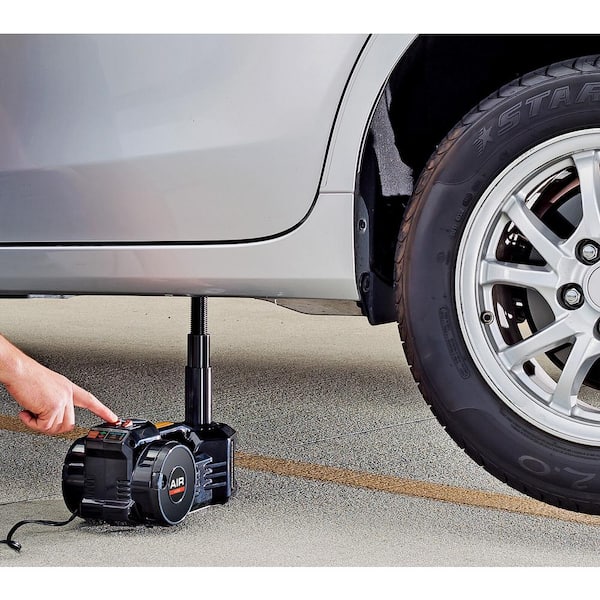 1-Ton 12-Volt Electric Floor Jack with Built-In Tire Inflator
