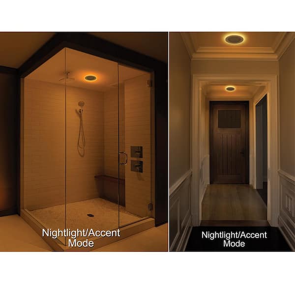 6 in. Canless Adjustable CCT Integrated LED Recessed Light Trim Night Light 900lms New Construction Remodel (8-Pack)