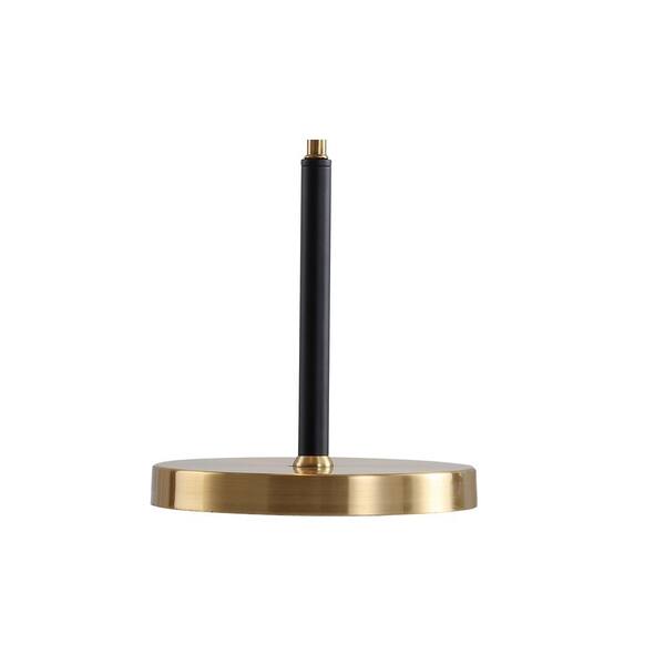 Oskar 22.5 in. Moody Metal LED Desk Lamp, Black/Brass Gold
