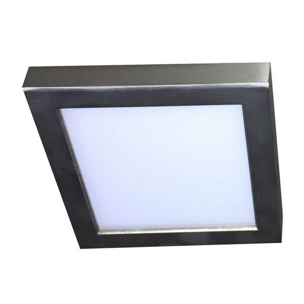 7 in. 1-Light Brushed Nickel LED Flush Mount