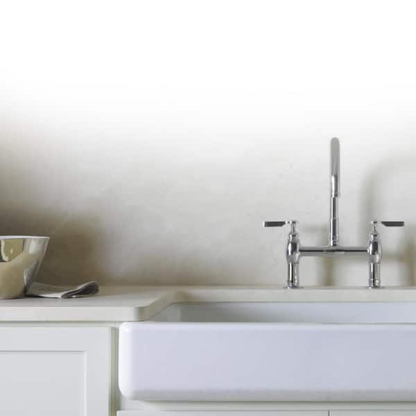 Whitehaven Farmhouse Apron Front Cast Iron Self-Trimming 36 in. Single Basin Kitchen Sink in White with Basin Racks