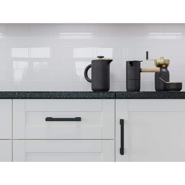 5 ft. Solid Surface Countertop in Black Galaxy Granite