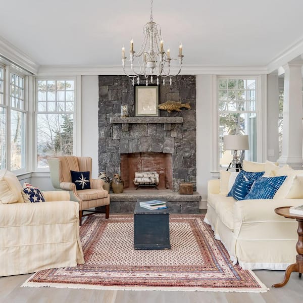 Billiter 6-Light Gray Chandelier Candle Style Wood