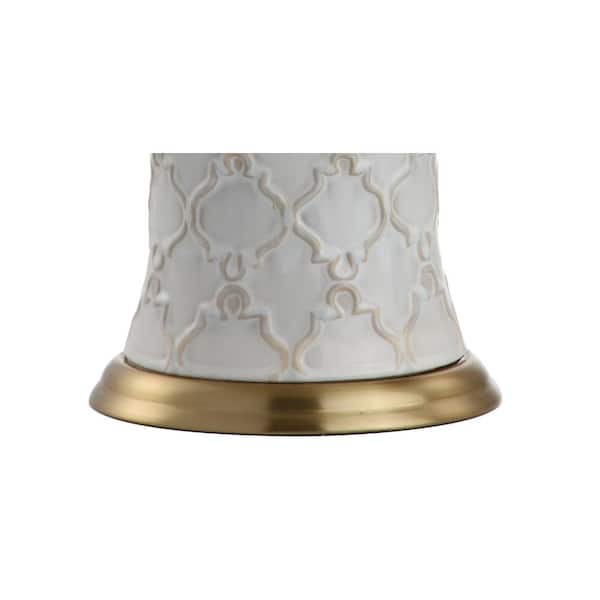 Arthur 29 in. Cream Ceramic Table Lamp
