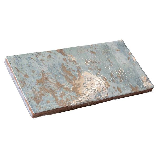 Biarritz Green 3 in. x 6 in. Ceramic Wall Tile (5.72 sq. ft./Case)