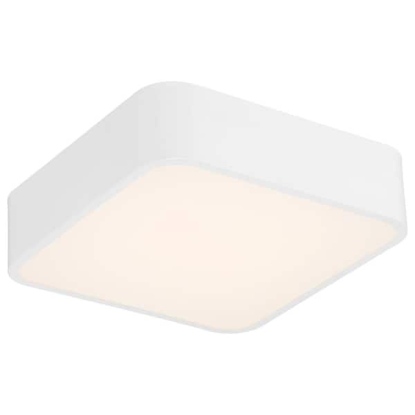 Granada 12 in. 1-Light White LED Flush Mount